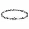 Arkai Atlas | Silver-tone Stainless Steel North Star Bracelet