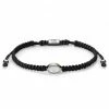 Waykins Atlantis | Black Nylon Mother-of-Pearl Bracelet