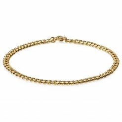 Lucleon 1/8" (3 mm) Gold-Tone Chain Bracelet