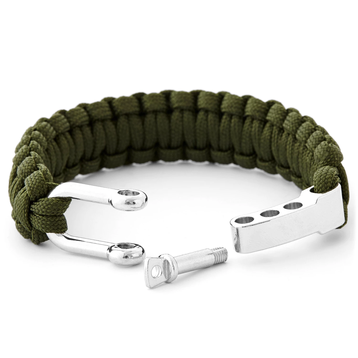Tailor Toki Army Green Adjustable Paracord Bracelet 2 Tailor Toki Army Green Adjustable Paracord Bracelet - Image 2