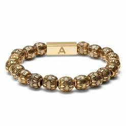 Arkai Roas | Gold-Tone Bead Bracelet -MEN'S BRACELETS Sales Store 1 2 be8c48d1f0cf56ee4cf61f451fc8e91b