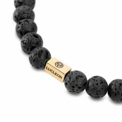 Lucleon Black Lava Rock & Multicolour Natural Stone Bracelet -MEN'S BRACELETS Sales Store 1 3.a34f9622281c93073bfad5b7041b8944