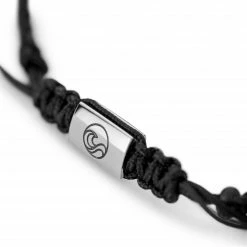 Waykins Atlantis | Black Nylon Mother-of-Pearl Bracelet -MEN'S BRACELETS Sales Store 1 3atlbrac