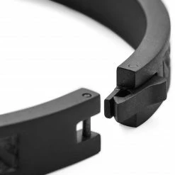 Lucleon Arie | Black Stainless Steel Rope Texture Bangle Bracelet -MEN'S BRACELETS Sales Store 1 4 uze