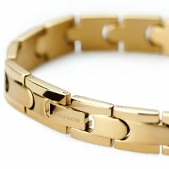 Lucleon Gold-Tone Titanium Snap Lock Bracelet -MEN'S BRACELETS Sales Store 1 4mag