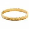 Lucleon Arie | Gold-Tone Stainless Steel Ad Astra Bangle Bracelet