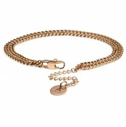 Arkai Rico | Rose Gold-Tone Double Curb Chain Bracelet -MEN'S BRACELETS Sales Store 10 14cb2611c6ee21a49d1fb6a8e7463dc73 3