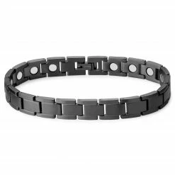 Lucleon Black Pure Magnetic Titanium Bracelet