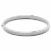 Lucleon Arie | Polished Silver-Tone Stainless Steel Bangle Bracelet