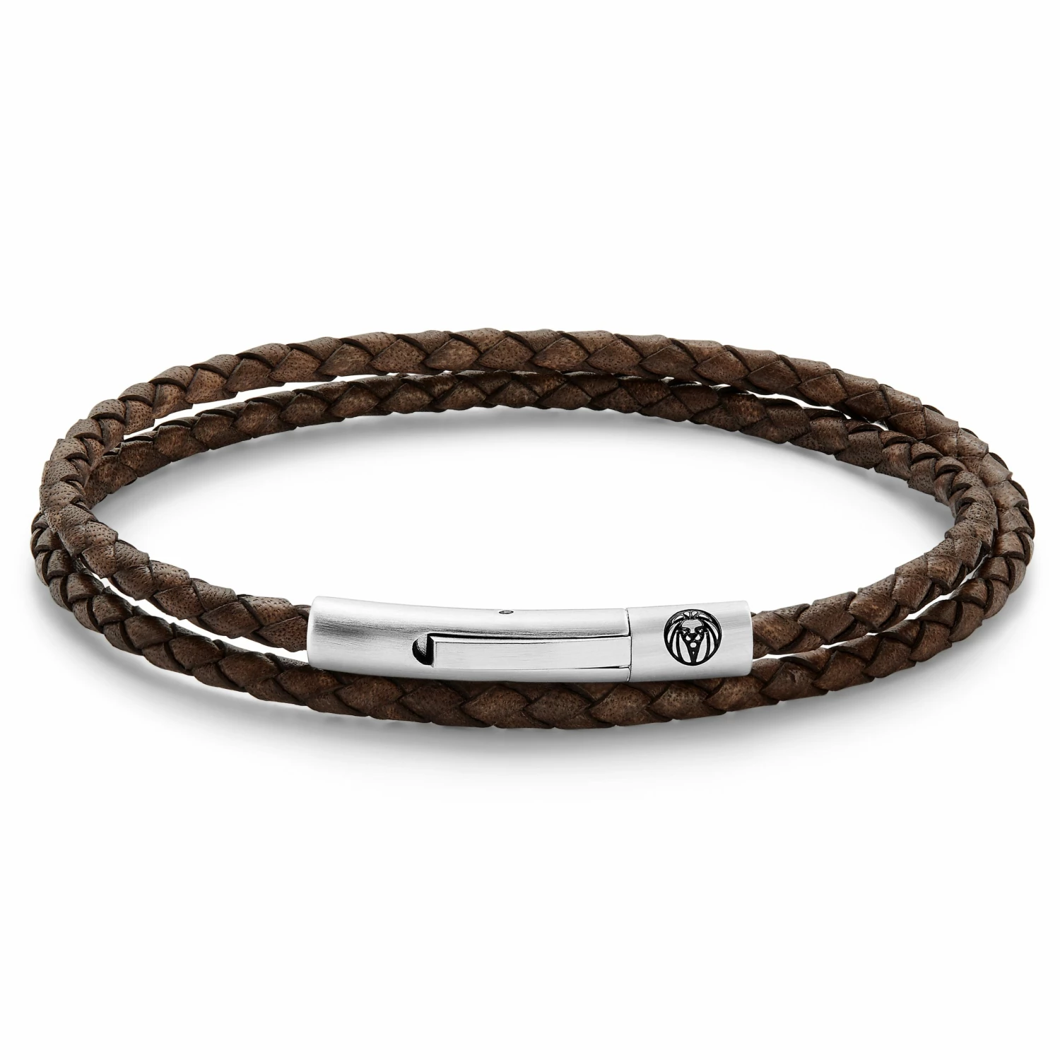 Lucleon Collins | 3mm Brown Woven Leather Wrap Bracelet 1 Lucleon Collins | 3mm Brown Woven Leather Wrap Bracelet