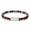 Arkai Black Onyx, Lapis Lazuli & Tiger's Eye Bracelet