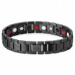 Lucleon Black Titanium Magnetic Bracelet 8 Lucleon Black Titanium Magnetic Bracelet -MEN'S BRACELETS Sales Store 11 1mag