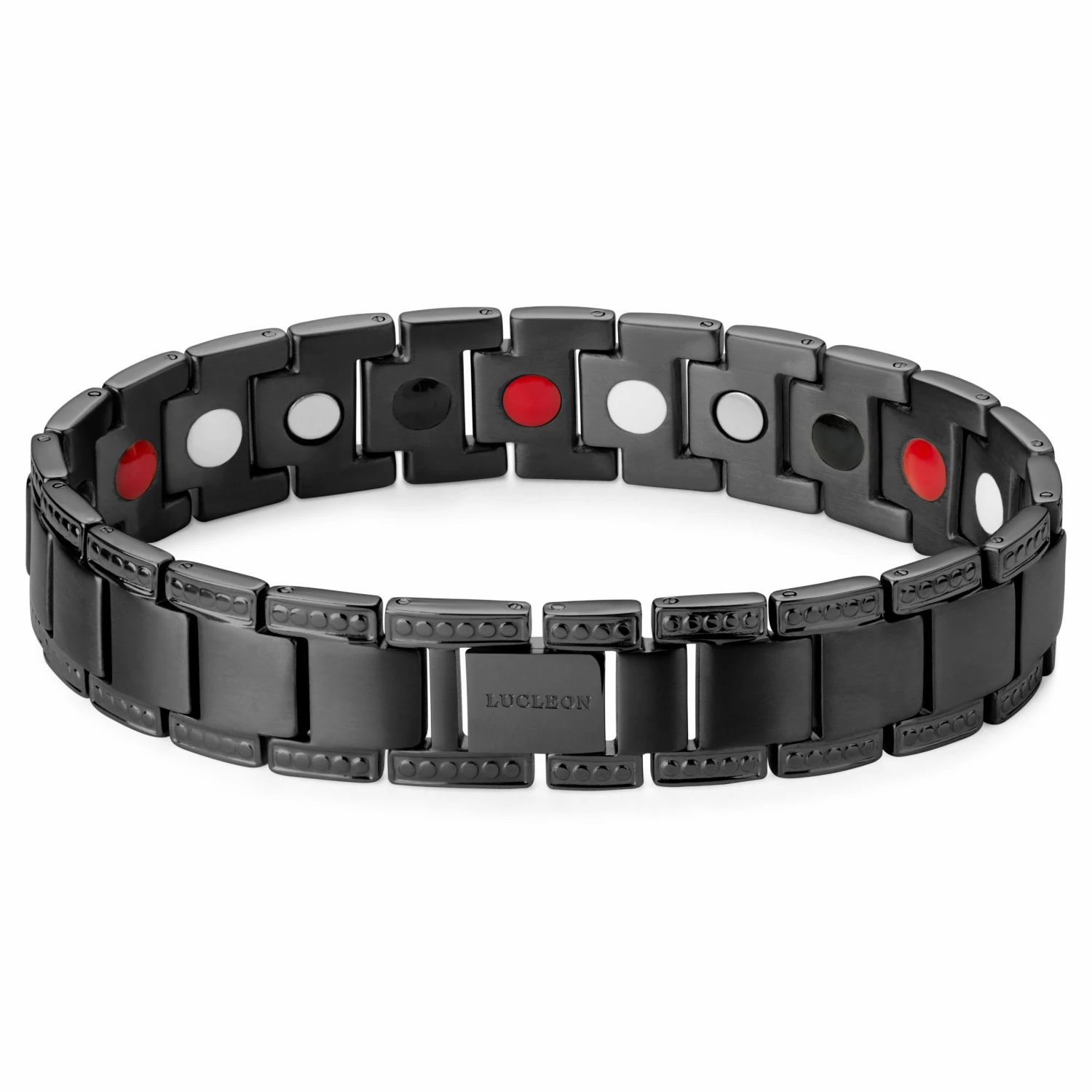 Lucleon Black Titanium Magnetic Bracelet 3 Lucleon Black Titanium Magnetic Bracelet - Image 3