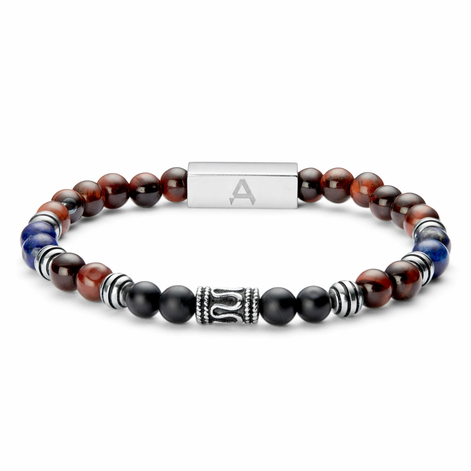Arkai Black Onyx, Lapis Lazuli & Tiger's Eye Bracelet 3 Arkai Black Onyx, Lapis Lazuli & Tiger's Eye Bracelet - Image 3