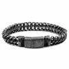 Fort Tempus Rustic Stainless Steel Double Curb Chain Bracelet
