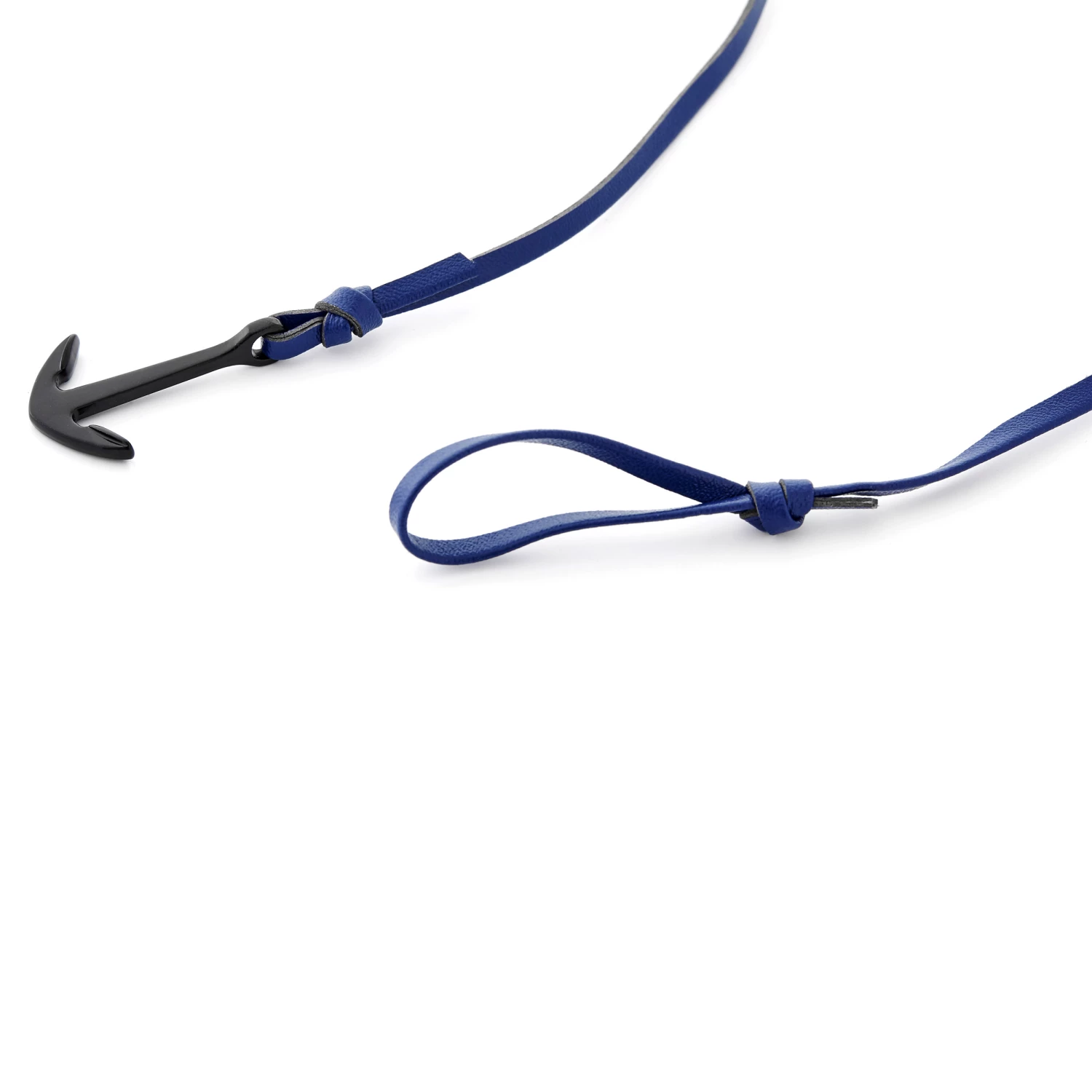 Tailor Toki Navy Blue Faux Leather Anchor Bracelet 2 Tailor Toki Navy Blue Faux Leather Anchor Bracelet - Image 2