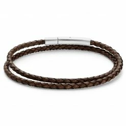 Lucleon Collins | 3mm Brown Woven Leather Wrap Bracelet 10 Lucleon Collins | 3mm Brown Woven Leather Wrap Bracelet -MEN'S BRACELETS Sales Store 11 2eae24fd54d77219dadd2513c4de3fb40 2