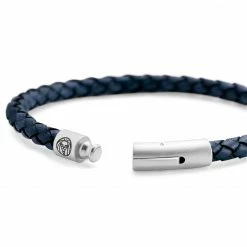 Lucleon Bolo | Blue Leather Rope & Stainless Steel Bracelet -MEN'S BRACELETS Sales Store 11 34a6927d936a9735427541fe026699241 3