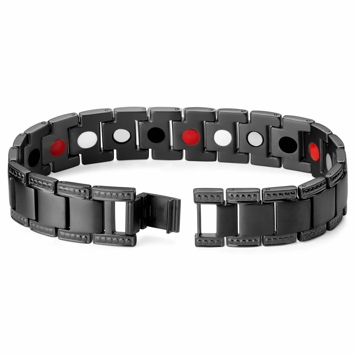 Lucleon Black Titanium Magnetic Bracelet 2 Lucleon Black Titanium Magnetic Bracelet - Image 2