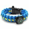 Tailor Toki Blue & Yellow Paracord Compass Bracelet