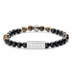 Arkai Black Onyx & Tiger's Eye Bracelet