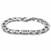 Lucleon Gravel | Silver-Tone Curb Chain Bracelet
