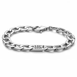 Lucleon Gravel | Silver-Tone Curb Chain Bracelet