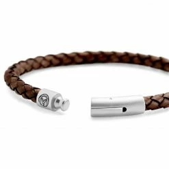 Lucleon Bolo | Brown Leather Rope & Stainless Steel Bracelet -MEN'S BRACELETS Sales Store 12 3474a9bf62e3868a2414f8141e27a8097 3