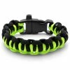 Tailor Toki Black & Neon Green Nylon Paracord Bracelet