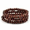 Collin Rowe Brown Wood Bead Bracelet Sets