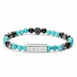 Arkai Roas | Black Onyx & Turquoise Bead Bracelet