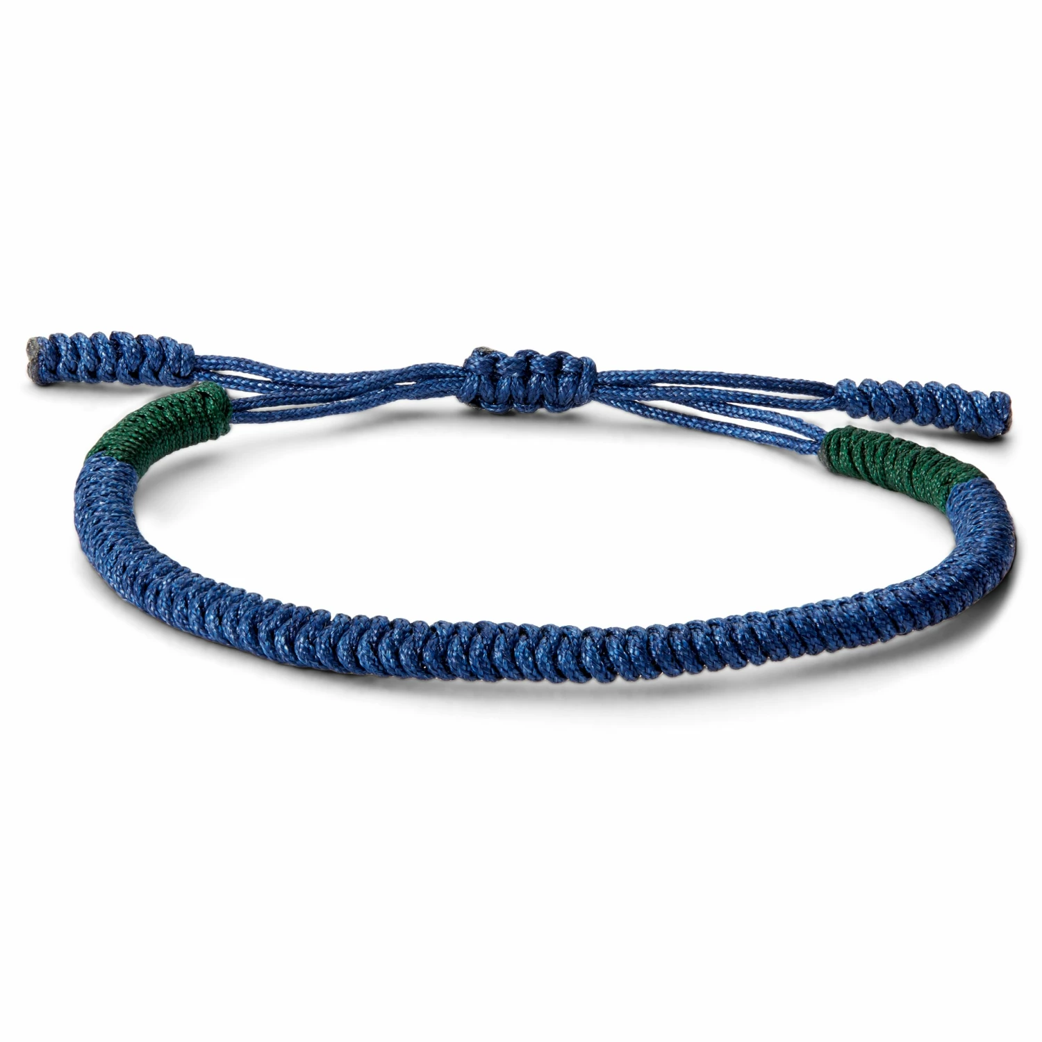 Waykins Green & Blue Braided Nylon Bracelet Set 5 Waykins Green & Blue Braided Nylon Bracelet Set - Image 5