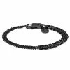 Lucleon Amager | Gunmetal Stainless Steel Curb Chain Bracelet
