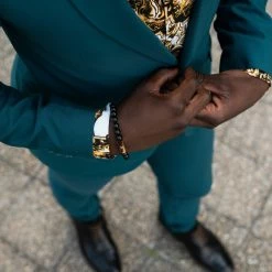 Arkai Roas | Black Onyx & Rose Gold-Tone Bracelet -MEN'S BRACELETS Sales Store 13 1