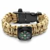 Tailor Toki Wide Beige Paracord Compass Bracelet