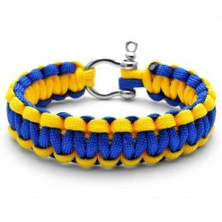 Tailor Toki Wide Blue & Yellow Paracord Bracelet