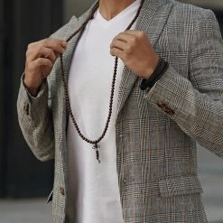 Lucleon Roy | Dark & Black Double Strap Bracelet -MEN'S BRACELETS Sales Store 14471 3601 square 3