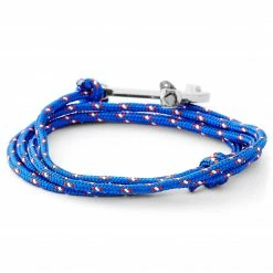 Tailor Toki Cobalt Blue & Silver-Tone Anchor Bracelet -MEN'S BRACELETS Sales Store 15 1 89 1