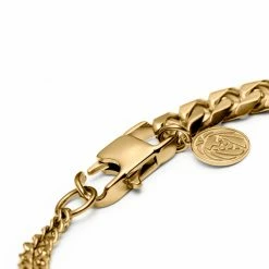 Lucleon Amager | Gold-Tone Stainless Steel Curb Chain Bracelet -MEN'S BRACELETS Sales Store 15 34bc499314c047dc8cf69bce1bdbeba10 3