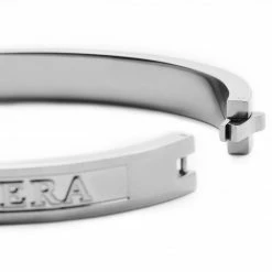 Lucleon Arie | Silver-Tone Stainless Steel Ad Astra Bangle Bracelet -MEN'S BRACELETS Sales Store 15 4 zvzdaa