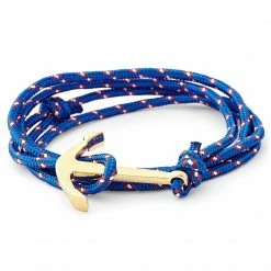 Tailor Toki Cobalt Blue & Gold-Tone Anchor Bracelet