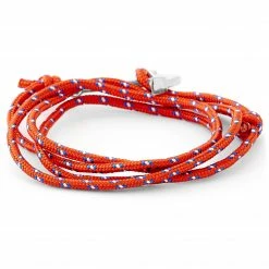 Tailor Toki Red & Silver-Tone Anchor Bracelet -MEN'S BRACELETS Sales Store 16 1 79 1