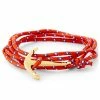 Tailor Toki Red & Gold-Tone Anchor Bracelet