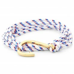 Tailor Toki White & Gold-Tone Fish Hook Bracelet