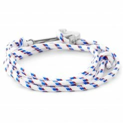 Tailor Toki White & Silver-Tone Anchor Bracelet 5 Tailor Toki White & Silver-Tone Anchor Bracelet -MEN'S BRACELETS Sales Store 18 1 4 2 67 1