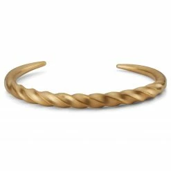 Fort Tempus Matte Gold-Tone Spiral Cuff Bracelet