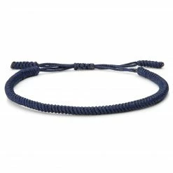 Waykins Adjustable Blue Nylon Lucky Knot Bracelet -MEN'S BRACELETS Sales Store 2 1 633263a321e1bf4ee77e59818ea8f556