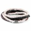 Lucleon Miro | Black, Natural & White Coconut Bracelet Set