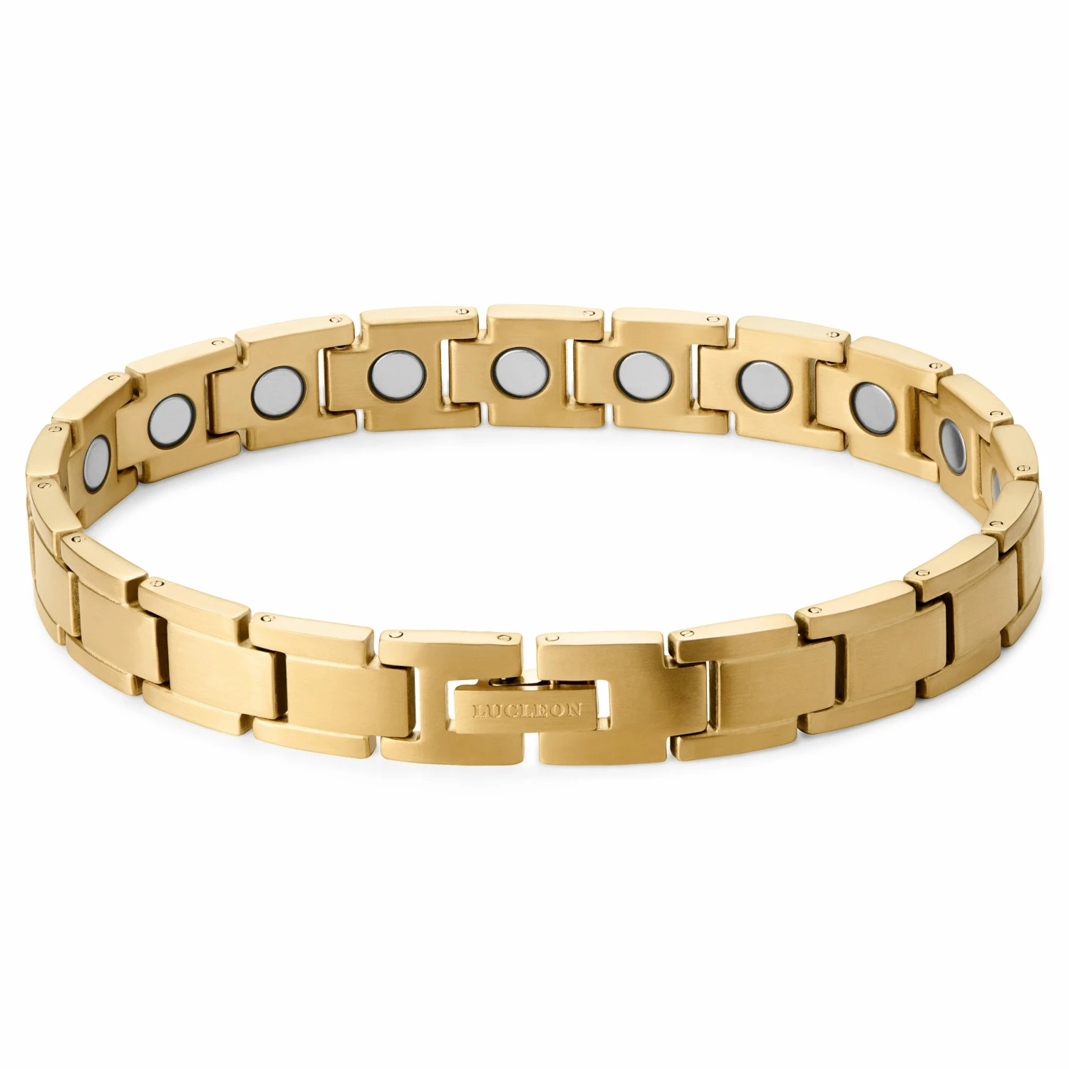 Lucleon Gold-Tone Pure Magnetic Titanium Bracelet 3 Lucleon Gold-Tone Pure Magnetic Titanium Bracelet - Image 3