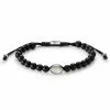 Waykins Atlantis | 1/4" (6 mm) Onyx Bead Bracelet with Mother-of-Pearl
